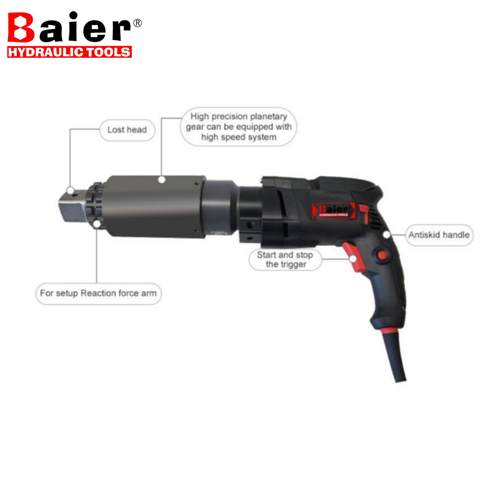 BRAC-S10000 مسدس عزم الدوران الكهربائي عالي الدقة 1500-9500 نيوتن متر | دقة ±5% مع تتبع بيانات البلوتوث